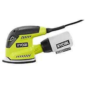 Ryobi ZRCFS1503GK 1.2 Amp Corner Cat Finish Sander (Green) by Ryobi (Renewed)