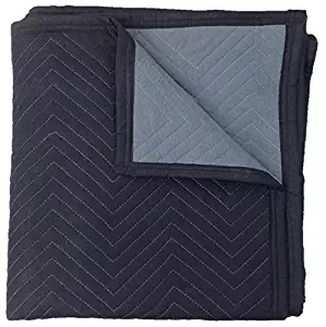 Cheap Cheap Moving Boxes - Deluxe Moving Blankets (12-Pack) - Size: 72 X 80 Inches, Black and Grey (MB)