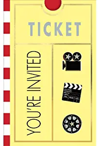 Movie Ticket Invitations 8ct