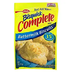 Betty Crocker, Bisquick, Complete Mix, Buttermilk Biscuits, 7.5-Ounce Pouch (Pack of 6)