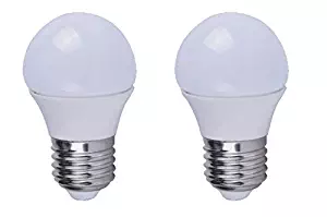 Grimaldi Lighting LED Bulb, Appliance Bulb For Refrigerators, 450 Lumens, 5 Watts, 2 Pack, Bright White (5000K), A15 Style Bulb, Not Dimmable, 40W Equivalent