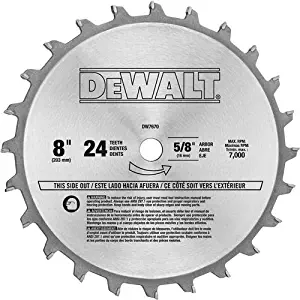 DEWALT DW7670 8-Inch 24-Tooth Stacked Dado Set