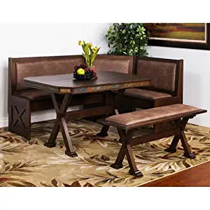 Best Kitchen Nook Solid Wood Corner Dining Breakfast Set Table Bench