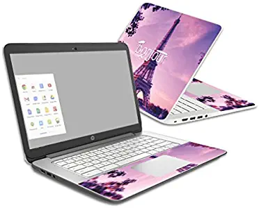 MightySkins Skin Compatible With HP Chromebook 14 (2014) - Bonjour | Protective, Durable, and Unique Vinyl Decal wrap cover | Easy To Apply, Remove, and Change Styles | Made in the USA