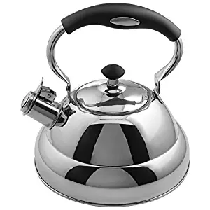 Chef's Secret 2.75-Quart T-304 Stainless-Steel Tea Kettle, a Powerfully Conductive Boiling Vessel with a Copper Center Capsule Bottom, Silver