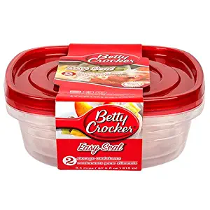 Betty Crocker Food Saver, 2pk Storage Containers, 27.5 Fl Oz by Betty Crocker