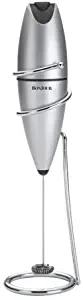 BonJour Coffee Stainless Steel Hand-Held Battery-Operated Beverage Whisk / Milk Frother, Silver
