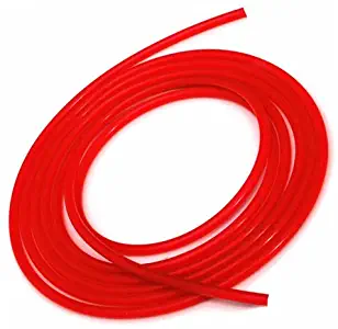 Upgr8 Universal Inner Diameter High Performance 5 Feet Length Silicone Vacuum Hose Line (8MM(5/16 Inch), Red)