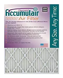 Accumulair Diamond 20x23x1 (Actual Size) MERV 13 Air Filter/Furnace Filters (6 pack)