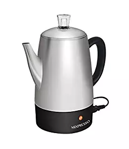 Mixpresso Electric Coffee Percolator | Stainless Steel Coffee Maker | Percolator Electric Pot - 10 cups