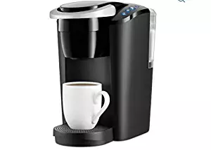 Keurig K-Compact Single Serve Coffee Brewer Maker in Black with the Slimmest Removable Reservoir features Auto Off and Simple Button Controls