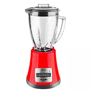 Oster BLSTMG Red 8 Speed 6-Cup Glass Jar Blender, 220 Volts (Not for USA)