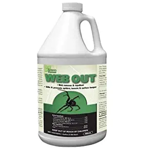 Web Out (1 Gallon) Spider Killer Web Eliminator SPIDER REPELLANT Excellent Spider Control Long Lasting Ready to Spray, la araña