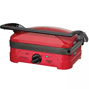 Waring Pro Professional Electric Indoor Grill/Griddle, Red