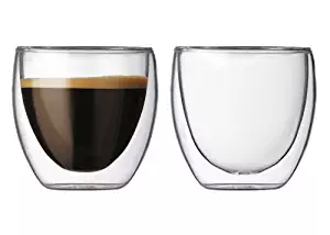Bodum Pavina 2.5-Ounce Double-Wall Thermo Glasses (Espresso/Shot), Set of 2