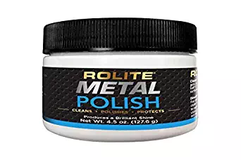 Rolite Metal Polish Paste – 4.5oz, Industrial Strength Polishing Cream for Aluminum, Chrome, Stainless Steel & Other Metals, 1 Pack
