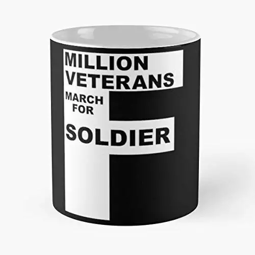 Million Veterans March Soldier F Motorcycle Motorbike Funny Floral Coffee Mugs Gifts