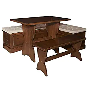 Best Booth Dining Table With Storage Benches