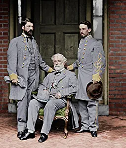 General Robert E. Lee Custis Lee (Left) and aide Walter Taylor (Right) Color Photo