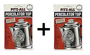 Tops 55700 Fitz-All Replacement Percolator Top, Glass, 13/16-Inch to 1-1/2-Inch (2-Pack)