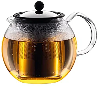 Bodum Assam Glass Tea Press with Stainless Steel Filter and Lid, 1.5-Liter, 51-Ounce