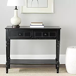 Best Distressed Black Wood Console Table