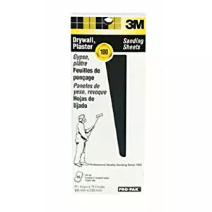 3M 99430 Drywall Sanding Sheet, 120C Grit, 4-1/5 by 11-1/4-Inch, 25 Per Pack