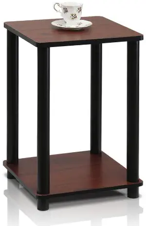Best Tall End Table, Simple Design, Multi-Purpose, Espresso