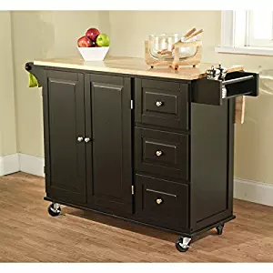 Best Aspen Drop Leaf Kitchen Cart