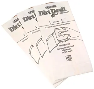 Dirt Devil Type G Handheld Vacuum Bags (3-Pack), 3010347001, White