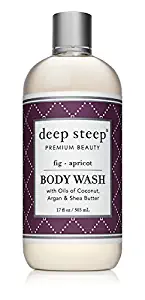 Deep Steep Argan Oil Body Wash, Fig Apricot, 17 Ounce