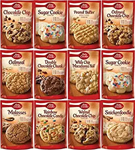 Betty Crocker Cookie Mix Sampler 17.5oz Pouch (Variety Pack of 12 with 11 Different Flavors)