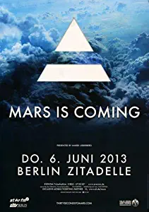 30 Seconds to Mars - Mars Is Coming 2013 - Poster, Concertposter, Concert