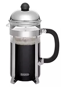 BonJour Coffee Stainless Steel French Press with Glass Carafe, 33.8-Ounce, Monet, Black Handle