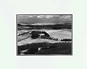 Ansel Adams - San Francisco from San Bruno Mountain Art Print LG Matted