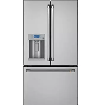 Cafe CFE28TP2MS1 Matte Collection Series 36 Inch French Door Refrigerator in Stainless Steel
