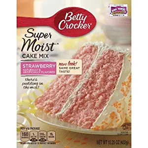 Betty Crocker Super Moist Strawberry Cake Mix, 15.25 oz