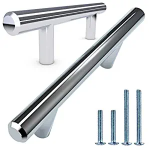 Best 10 Pack Polished Chrome Cabinet Hardware Euro Style Bar Handle Pull