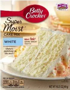 BETTY CROCKER CAKE MIX SUPER MOIST WHITE 16.25 OZ