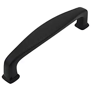 25 Pack - Cosmas 4389FB Flat Black Modern Cabinet Hardware Handle Pull - 3" Inch (76mm) Hole Centers