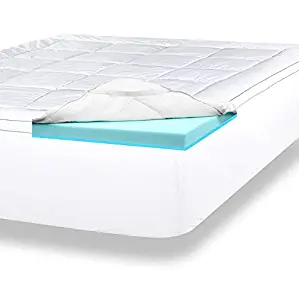 Best Queen Lucid 3-Inch Down Alternative Mattress Topper In White