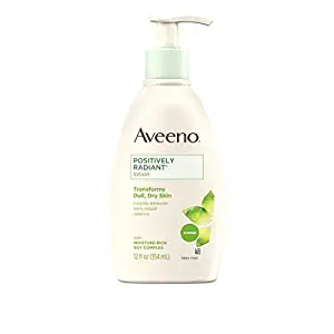 Aveeno Positively Radiant Body Lotion, 12 Fl. Oz (Pack of 3)