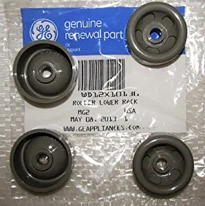 WD12X10277 AND WD12X10136 4PC+4PC GENUINE FACTORY OEM ORIGINAL DISHWASHER RACK ROLLER STUD AXLE AND ROLLER WHEEL KIT FOR GE HOTPOINT