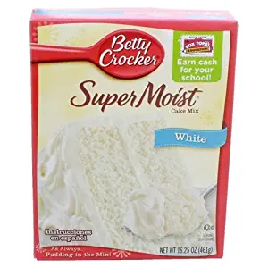 Betty Crocker Super Moist White Cake Mix 16.25 oz (Pack of 12)