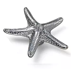 Laurey 56760 Oceana Starfish 3-Inch Diameter Knob, Silverado