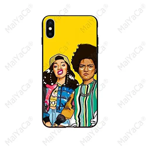 Inspired by Bruno Mars cardi b Phone Case Compatible With Iphone 7 XR 6s Plus 6 X 8 9 Cases XS Max Clear Iphones Cases TPU - Lighters- Download- Album- Records- Records- 32960853736