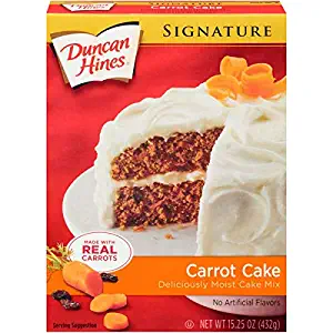 Duncan Hines Signature Carrot Cake Mix, 15.3 oz (Pack of 2)