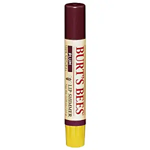 Burt's Bees Lip Shimmer, Plum 0.09 oz (Pack of 3)