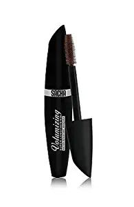 Mascara by Sacha Cosmetics, Best Lengthening & Volumizing Lash Extension Mascara, Waterproof & Washable Eye Makeup, 0.03 oz, Brown