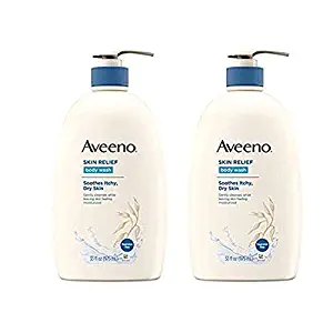 Skin Relief Fragrance-Free Body Wash with Oat to Soothe Dry Itchy Skin, Gentle, Soap-Free & Dye-Free for Sensitive Skin, 33 fl. Oz (2 Pack)